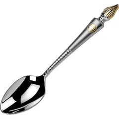 Dessert spoon “Empire Flame”  stainless steel  silver.