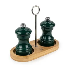 Подставка для мельниц для специй «Линия» для 2 мельниц бамбук,сталь нерж. D=65,L=170мм древесн., изображение 3