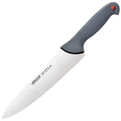 Нож поварской «Колор проф» сталь нерж.,полипроп. ,L=39/25см серый