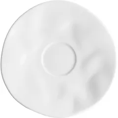 Saucer “Flamenco” porcelain D=15cm white