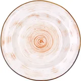 Deep plate “Pastoral”  porcelain  D=23, H=5cm  orange.