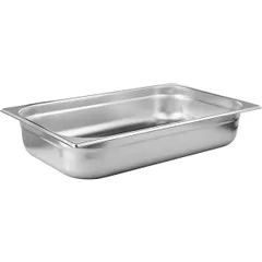 Gastronorm container (1/1)  stainless steel  13.2 l , H=10, L=53, B=32.5 cm  metal.
