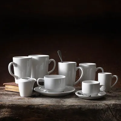 Чашка кофейная «Симплисити» фарфор 100мл D=65,H=50,L=85мм белый, изображение 2