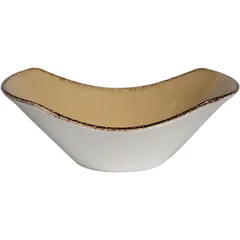 Salad bowl for compliment “Terramesa Vit”  porcelain  40 ml , H=3, L=9, B=7 cm  beige.