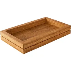 Feeding tray  oak , H=40, L=265/162mm  wooden.