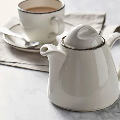 Чашка чайная «Чакоул Дэппл» фарфор 350мл D=10,5см белый,черный, Объем по данным поставщика (мл): 350, изображение 3