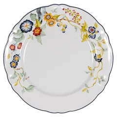 Тарелка «Флорентиус» мелкая фарфор D=265,H=35мм белый,синий