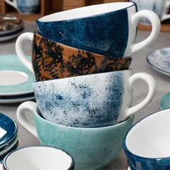 Чашка чайная «Аида» фарфор 280мл D=108,H=66мм синий, изображение 4