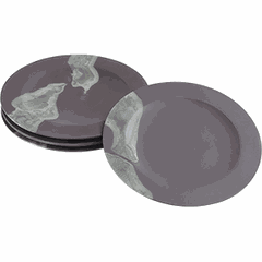 Тарелка «Слэйт» мелкая сланец натур. D=22,5см черный