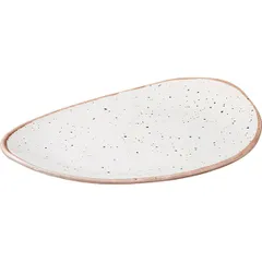 Блюдо «Пунто Бьянка» фарфор ,H=45,L=370,B=250мм белый,черный, изображение 2