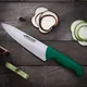 Нож поварской «2900» сталь нерж.,полипроп. ,L=333/200,B=50мм зелен.,металлич., изображение 3