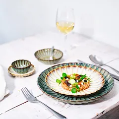 Салатник «Астера» керамика D=120,H=35мм серый,серо-голуб., изображение 3