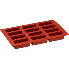 Форма кондитерская  прямоугольная [12 ячеек] силикон ,H=30,L=79,B=29мм, изображение 2