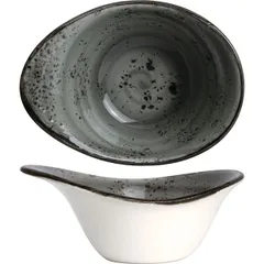 Салатник «Урбан» фарфор 125мл ,H=55,L=130мм тем.сер.