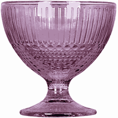 Креманка «Луиз» стекло 300мл D=10,4,H=10,3см фиолет.