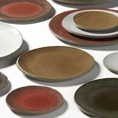 Тарелка бетон D=28см коричнев.,серый, изображение 3