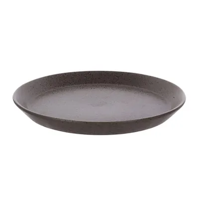 Тарелка «Стоун» керамика D=270,H=25мм граф.,черный