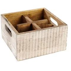 Ящик для подачи дерево ,H=10,L=17,B=17см белый, изображение 3