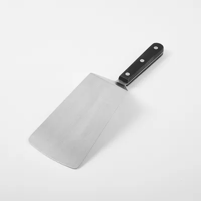 Лопатка кухонная изогнутая сталь нерж.,полиоксиметилен ,H=1,5,L=295,B=96мм металлич.,черный, изображение 3