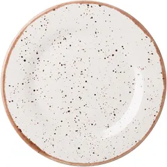 Plate “Punto Bianca”  porcelain  D=24, H=2cm  white, black