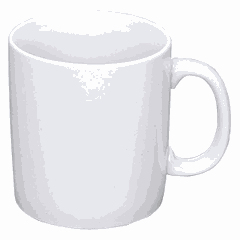 Кружка фарфор 300мл D=8,H=9,L=12см белый