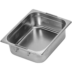 Gastronorm container (1/1) with handle  stainless steel , H=10, L=53, B=32.5 cm  metal.