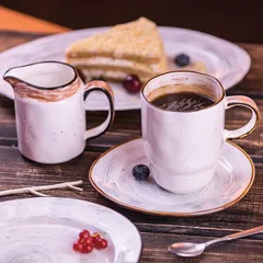 Тарелка «Пастораль» мелкая фарфор ,H=3,L=30,B=26см оранжев., изображение 3