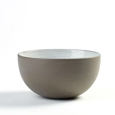 Салатник «Даск» керамика 0,65л D=140,H=73мм белый,серый, изображение 2