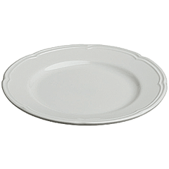 Plate “Overture” small  porcelain  D=200, H=18mm  white