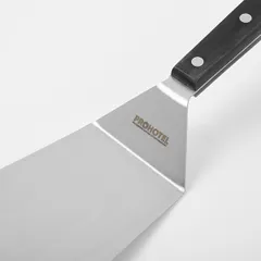 Лопатка кухонная изогнутая сталь нерж.,полиоксиметилен ,H=1,5,L=295,B=96мм металлич.,черный, изображение 2