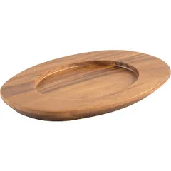 Oval stand wood ,L=12,B=9cm