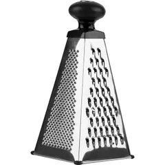 Терка 4-х сторонняя сталь нерж.,пластик ,H=25,L=12,B=12см металлич.,черный, изображение 3