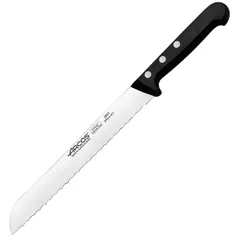 Нож для хлеба «Универсал» сталь нерж.,полиоксиметилен ,L=320/200,B=26мм черный,металлич.