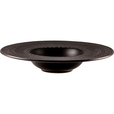 Тарелка для пасты «Скалистос» керамика 300мл D=27,H=4см черный, изображение 2