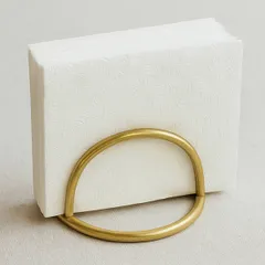 Салфетница «Брасс» дуга латунь D=10,H=7см золотой, изображение 2