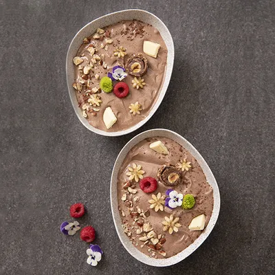 Салатник «Гэлэкси» фарфор 0,6л D=180,H=58мм матовый,свет.-сер., изображение 2