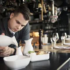 Молочник фарфор 125мл ,H=10,L=7,B=6см белый, изображение 3