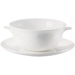 Чашка бульонная «Джейд» фарфор 250мл белый