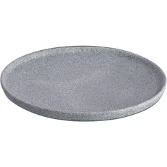 Dish “Granite” with side  porcelain  D=20cm  gray