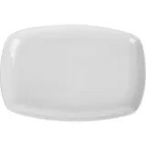 Блюдо «Сквэа» овальное фарфор ,L=30см белый