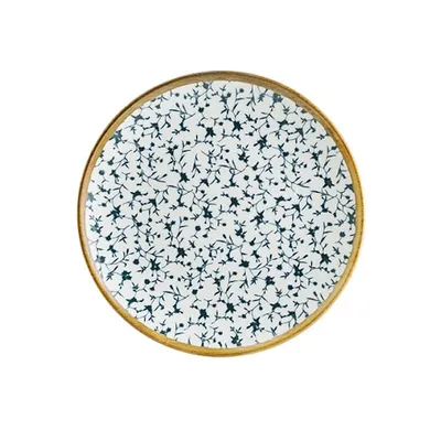 Тарелка «Калиф» фарфор D=17см белый,синий