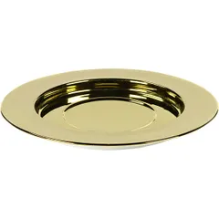 Plate “San Pellegrino” substitution porcelain D=300,H=25mm gold