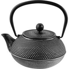 Kettle with sieve cast iron 0.9l D=89,H=110,L=160mm black