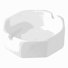 Пепельница «Кунстверк» 8-гранная фарфор D=80,H=31мм белый