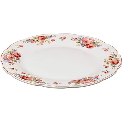 Набор посуды «Поэма Камарг» тарелки[18шт] фарфор белый,розов., изображение 6