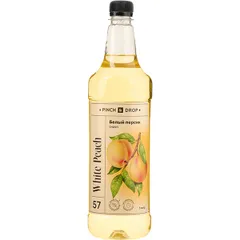 Сироп «Белый Персик» Pinch&Drop пластик 1л D=81,H=301мм белый