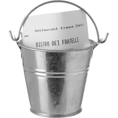 Bucket for checks  galvanized steel  D=82, H=82mm  metal.