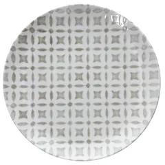 Тарелка «Яго Гриджио» фарфор D=255,H=30мм зелен.,белый