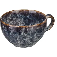 Tea cup “Stone”  porcelain  260 ml , H = 7 cm  blue, brown.