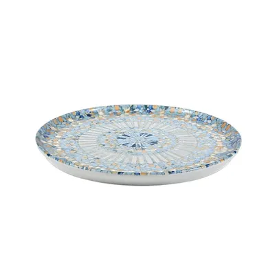 Тарелка «Мозаик» с бортом фарфор D=28см разноцветн., изображение 2
